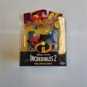 Disney Pixar Incredibles 2 Drill Attack Playset Mr Incredible Spinning Drill New