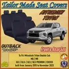 Canvas Seat Covers for Mitsubishi Triton MQ/MR Double Cab from 01/2015 - 11/2023