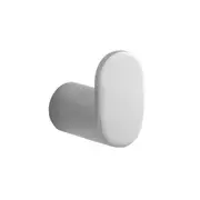 AQUAPERLA Rushy Round Stainless Steel Robe and Towel Hook - Chrome