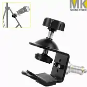 U Type Clamp Bracket with 1/4" Screw Studio Lighting Flash Stand Holder Black