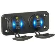 Dual QC 3.0 USB Ports Fast Car Charger Socket Outlet Fit For Marine Boat Truck