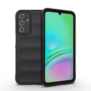 For Samsung Galaxy A15 5G & A15 4G Case - Wavy Shield TPU + Flannel Cover, Black