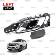 Lh Chrome Gray Lever Door Handle Inner For Ford Mazda BT-50 Ranger 2012 - 2021