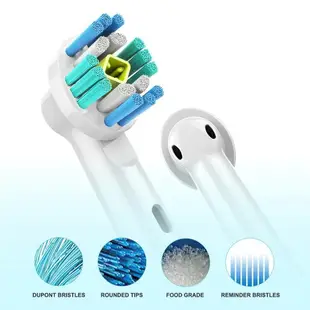 【日本代購】8 件裝電動牙刷噴嘴適用於歐樂 B 3D 白色牙刷頭博朗批發直銷牙刷頭