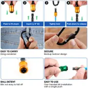 19Pcs 1/4 Inch Hex Shank Screwdriver Bit Holder Aluminum Alloy Bit Holder beDau