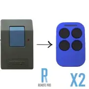 2 x Merlin Compatible Garage/Gate Cloning Remote M2200 303MHz
