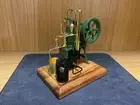 Mini Stirling Engine Green Brass Rider Ericsson Hot Air Pumping Engine Model Kit
