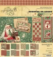 Graphic 45 LETTERS TO SANTA 8"x8" Paper Pack 24 Sheets Christmas