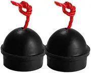 2Pcs Rubber Chalk Holder for Billiard Pool Snooker Table, Cue Stick Club, Durable with Secure Cord Attachment