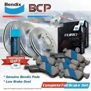 F + R BCP Disc Rotors Bendix Brake Pads for Peugeot 306 N3 N5 7A 7B 7C 7D Teves (for: Peugeot)