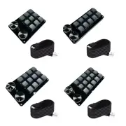 Wire 9/10/12/15Key Macro Keypad with Easy Programming for Gamers Creators