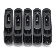 5 Strings Bass Bridge Saddles Heavy Duty Individual Bass Bridge Tailpiece Black