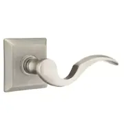 Emtek Cortina Door Lever Privacy Set Quincy Rosette Pewter