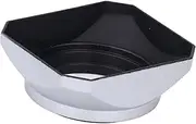 Metal Lens Hood,46mm Retro Lens Hood Shade,Reversible Shade for Digital Camera Mirrorless Camera,Silver