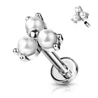Piercing Labret Ear Three Beads