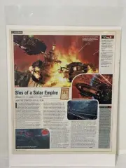 Sins Of A Solar Empire video game Review Magazine print ad wall art