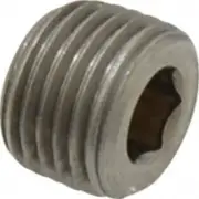 Merit Brass 618B-02 1/8" x 17/64" 150 PSI Pipe Hex Countersunk Plug (Pack of 40)