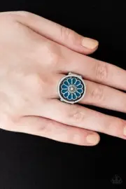 Paparazzi Garden View Blue Ring!