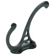 9.5cm Nouveau Hat &amp; Coat Hook, Antique Copper