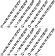 12 Pieces Telescoping Magnet Pickup Tools in 2 Lb Magnetic Stick Gadget with Pocket Clip Magnet Tool to Retrieve Screws Nuts Pins for Men Birthday, Father's Day, Valentine‘s Day