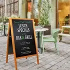 Heavy Duty Magnetic Blackboard A-Frame Chalk Board Sandwich Board Footpath Sign