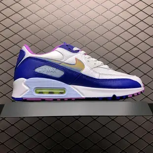 NIKE Air Max 90  Easter  彩蛋 藍白紫 皮面 氣墊 跑步 慢跑鞋 CT3623-100 男女