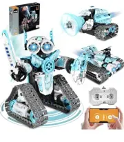 STEM 3in1 Robot Building Kit for Kids 6-12, APP Remote Control RC Toy For Kids