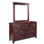 SYDNEYSIDE DRESSING TABLE WITH MIRROR - 1925(H) x 1425(W) - WALNUT