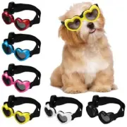 Heart Shape Dog Sunglasses Wind Protection Puppy Goggles Photos Props