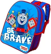 [TDL] Thomas The Tank Engine Backpack Kids Train Character School Bag Lunch Travel Rucksack with Side Mesh Pocket, Blue, One Size
