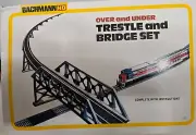 Bachmann HO Scale Bridge Over Under Trestle and Bridge Set 46-1226