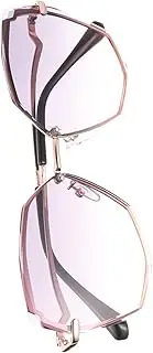 [VERDANVERSE] 1Pair Sunglasses with One Nose Rest Stylish Frame with Grey Gradient Lenses Comfortable Fit for Festivals Parties and Everyday Wear