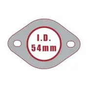 Aunger Exhaust Gasket Single Pack+Bag Univ/Fd/Maz 2 Bolt 2" W/Fr Je913 - MAG014R-1