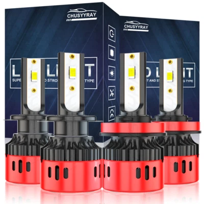 Mini H7 H11 LED Bombillas de Faro Alto Kit de Luces Bajas 40W 4000LM 6K Blanco
