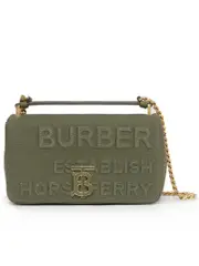 Burberry Small Lola Horseferry Linen Cotton Canvas