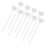 100 Pcs Zip Tie Tags, 4.3 Inch Nylon Cable Marker Tags, White