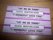 2 Olivia Newton John Let Me Be There / I Honestly Love You Jukebox Title Strips