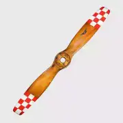 Flottorp Red Checkered Flag WWI Wood Propeller 43" Airplane Aviation Decor New