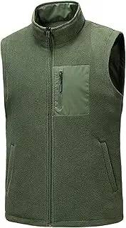 [Generic] Mens Plain T Shirts Loose Trendy Plush Warm and Comfortable Vest with Pockets On Both Sides Handstand Shirt Long Sleeve
