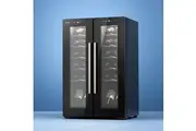 Devanti Wine Fridge Cooler Dual Zone 24 Bottles