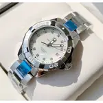 TAG HEUER AQUARACER 珍珠貝母錶盤 銀色不鏽鋼錶帶 石英 女士手錶 WBD131B.BA0748