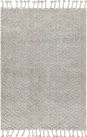 Goa Diamond Wool Blend Grey Rug