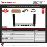 Cisco Meraki MX67C-HW 4x RJ-45 LAN 1x RJ-45 WAN Unclaimed Firewall
