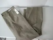 PENDLETON Women's Houndstooth Pants Size 16 Brown and White- Tags Orig $169