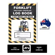 Forklift Machinery Daily Pre-Start Inspection Checklist Log Book [A5 Size]