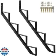 Toriexon Steel Stair Step Riser 2 Pack, 4-Step Steel Stair Stringer, One Step