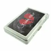Game Over Em1 Cigarette Case with Built in Lighter Metal Wallet