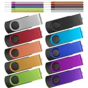 32GB Flash Drive Pack of 10 Thumb Drives Bulk, Metal USB 2.0 Memory Sticks Sw...