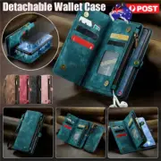 Magnetic Leather Cover ZIP Wallet Case For Samsung S25 S24 Ultra S23 S22 S21 S20