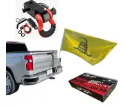 Trailer Hitch Mount Whip Flag Silverado Sierra Tacoma Tundra DONT TREAD ON ME